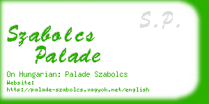 szabolcs palade business card